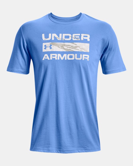 Men's UA Stacked Logo Fill T-Shirt, Blue, pdpMainDesktop image number 4